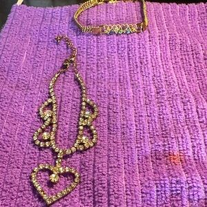 Charming Gold Heart Jewelry Set for Kids